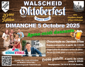 Dimanche 5 Octobre Oktoberfest 2025